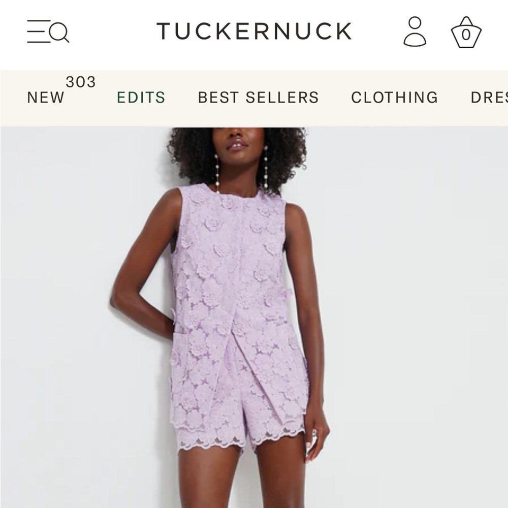 Tuckernuck crocus petal Delphine top, lilac, size M, new with tags!